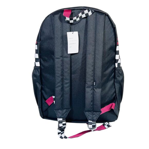 Vans Caravaner Classic Backpack Checkered Black Multicolor Book Bag School New - Picture 3 of 8